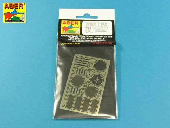 Aber 35G35 1:35 Grilles for Pz.Kpfw.V Ausf.G Panther & Jagdpanther Ausf.G2 Late Models