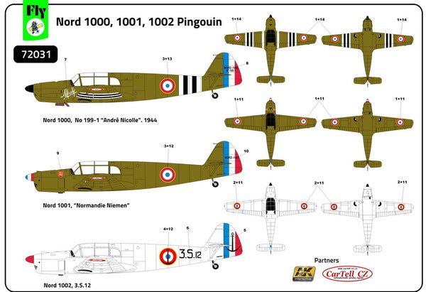 FLY 72031 1:72 Nord 1000/1001/1002 Pingouin