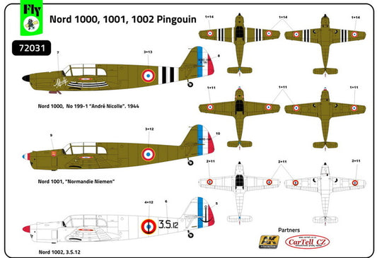 FLY 72031 1:72 Nord 1000/1001/1002 Pingouin