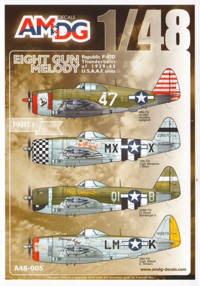 AMDG Decals A48005 1:48 P-47D Thunderbolt