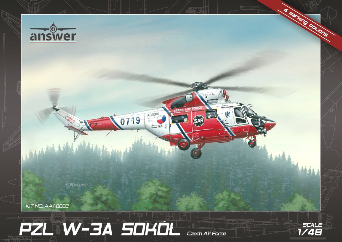 Answer AA48002 1:48 PZL W-3A Sokol 'Czech Air Force'