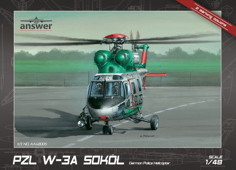Answer AA48005 1:48 PZL W-3T Sokol German Police