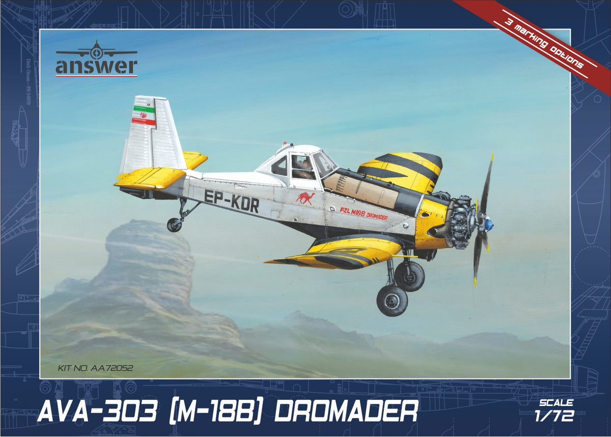 Answer 72052 1:72 PZL M-18B/AVA-303 Dromader