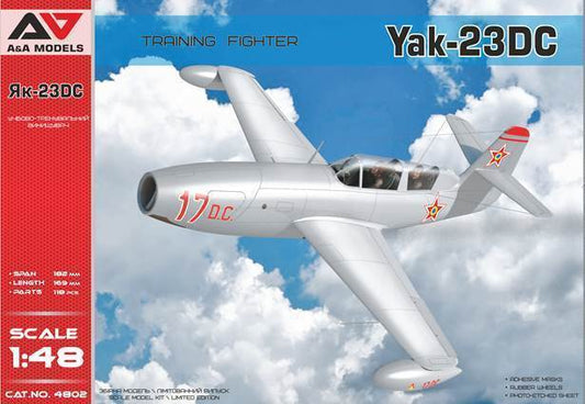 A & A Models 4802 1:48 Yakovlev Yak-23DC Two Seat (Dubla Comanda) Training Fighter