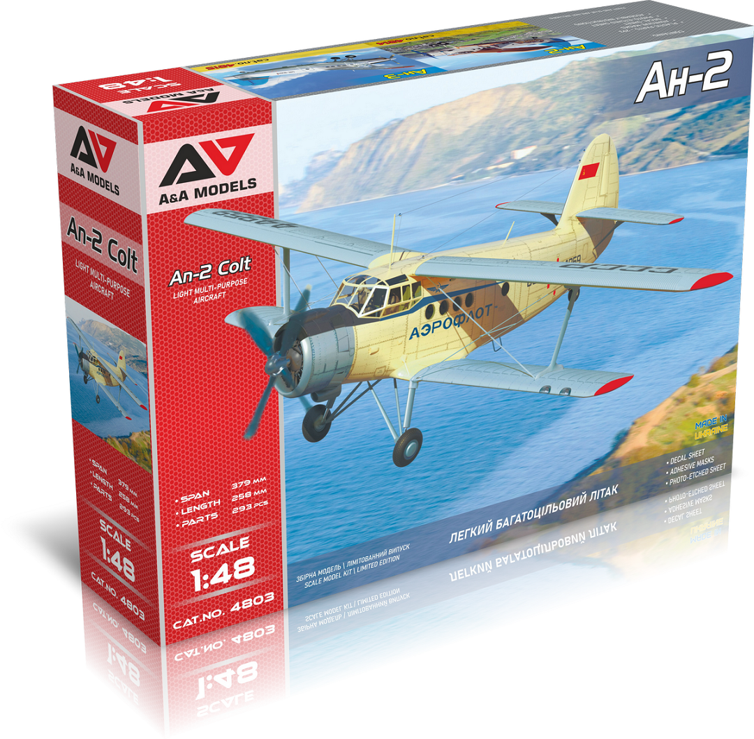 A & A Models 4803 1:48 Antonov An-2 Colt on wheels