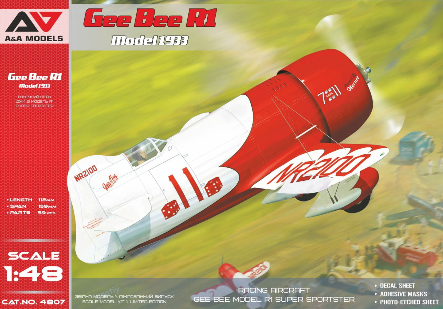 A & A Models 4807 1:48 Gee Bee R1 (1933 Version)