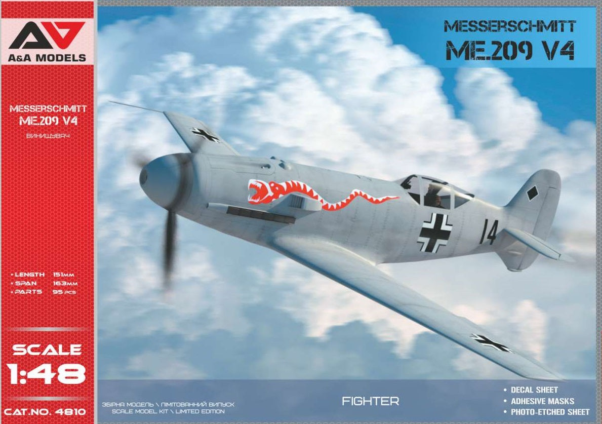 A & A Models 4810 1:48 Messerschmitt Me-209V-4