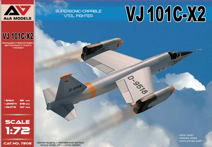 A & A Models 7202 1:72 VJ-101C-X2 Supersonic - Capable VTOL Fighter