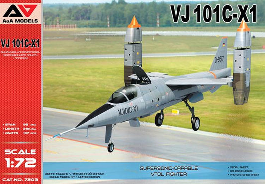 A & A Models 7203 1:72 VJ-101C-X1 Supersonic - Capable VTOL Fighter