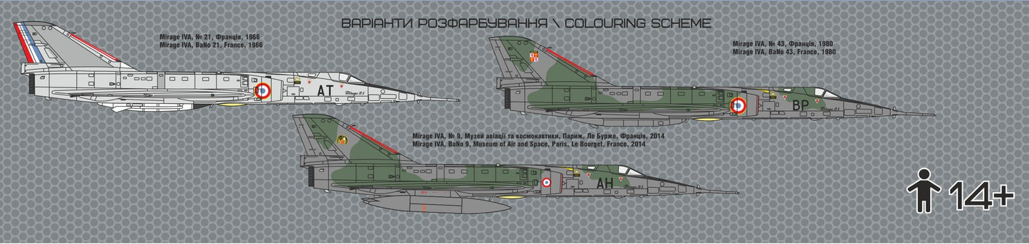 A & A Models 7204 1:72 Dassault Mirage IVA Strategic Bomber