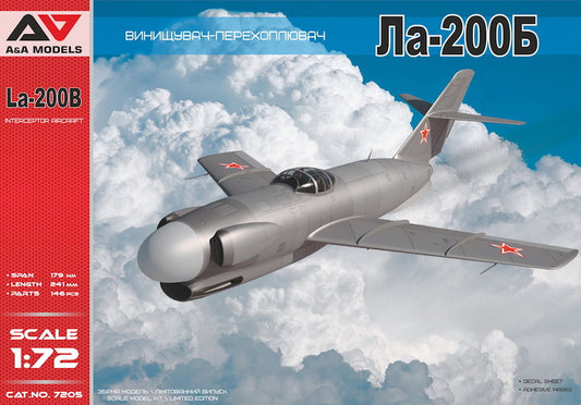 A & A Models 7205 1:72 Lavochkin La-200B All-Weather Experimental Interceptor