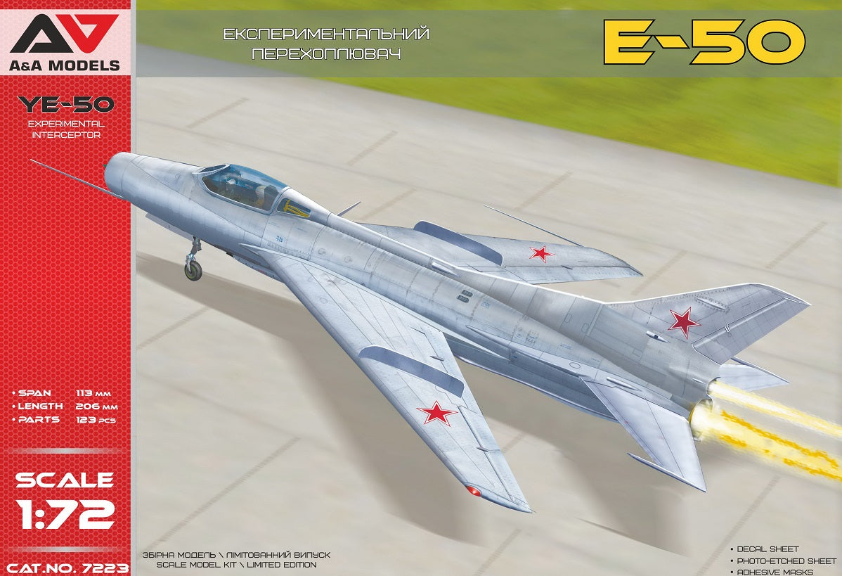 A & A Models 7223 1:72 Ye-50 Experimental Fighter