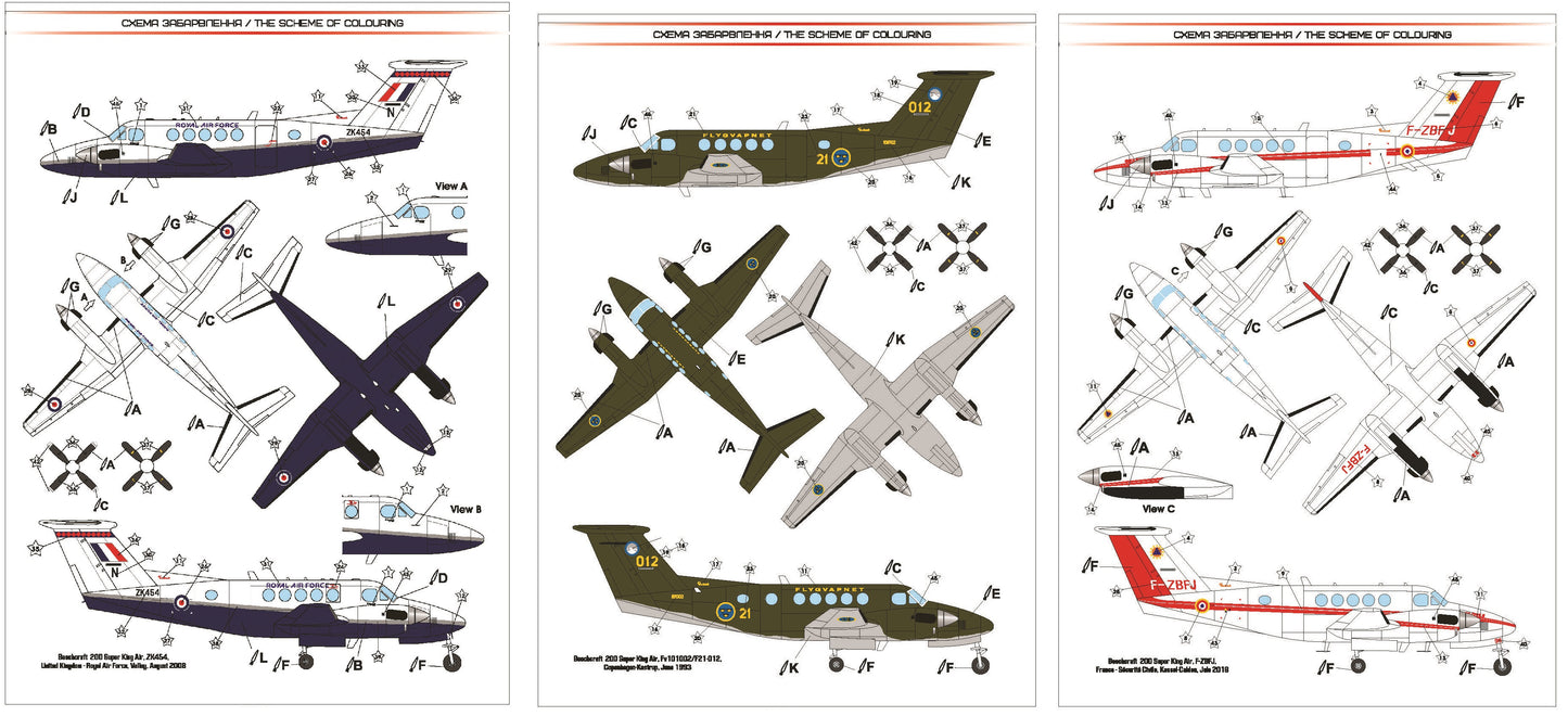 A & A Models 7224 1:72 Beechcraft 200 Super King Air