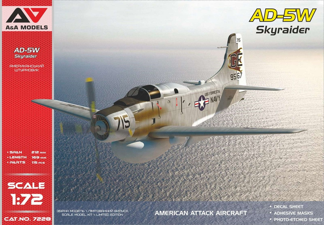 A & A Models 7228 1:72 AD-5W Skyraider