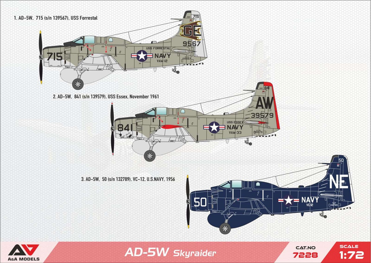 A & A Models 7228 1:72 AD-5W Skyraider