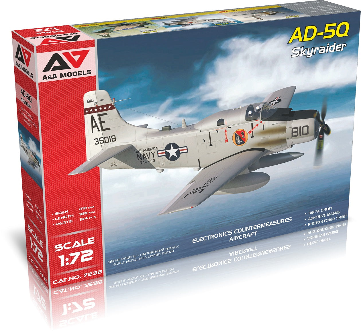 A & A Models 7232 1:72 Douglas AD-5Q Skyraider