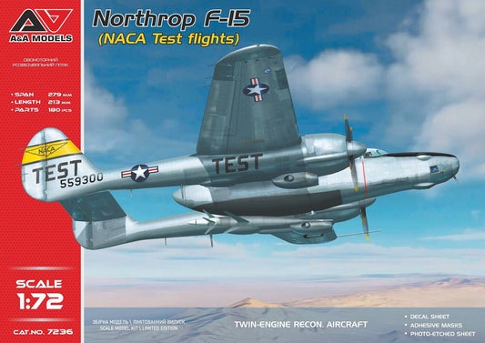 A & A Models 7236 1:72 Northrop F-15A 'Reporter' (NACA test flights)