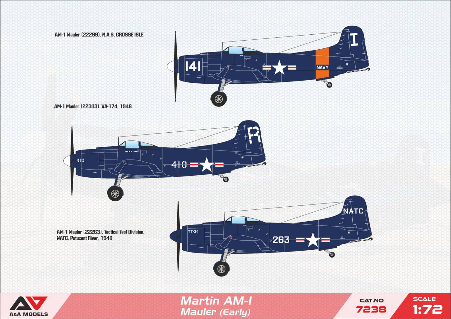 A & A Models 7238 1:72 Martin AM-1 Mauler (Early version)