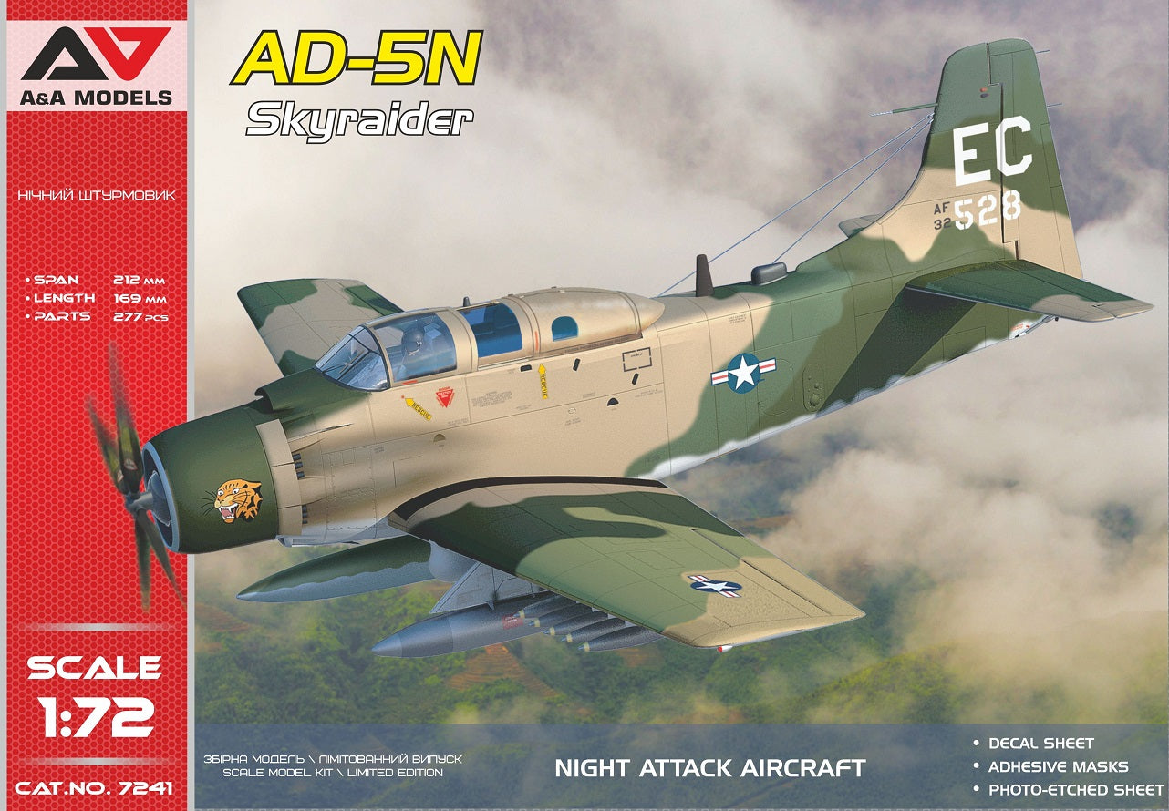 A & A Models 7241 1:72 Douglas AD-5N 'Sky Raider' (Night Attack Version)