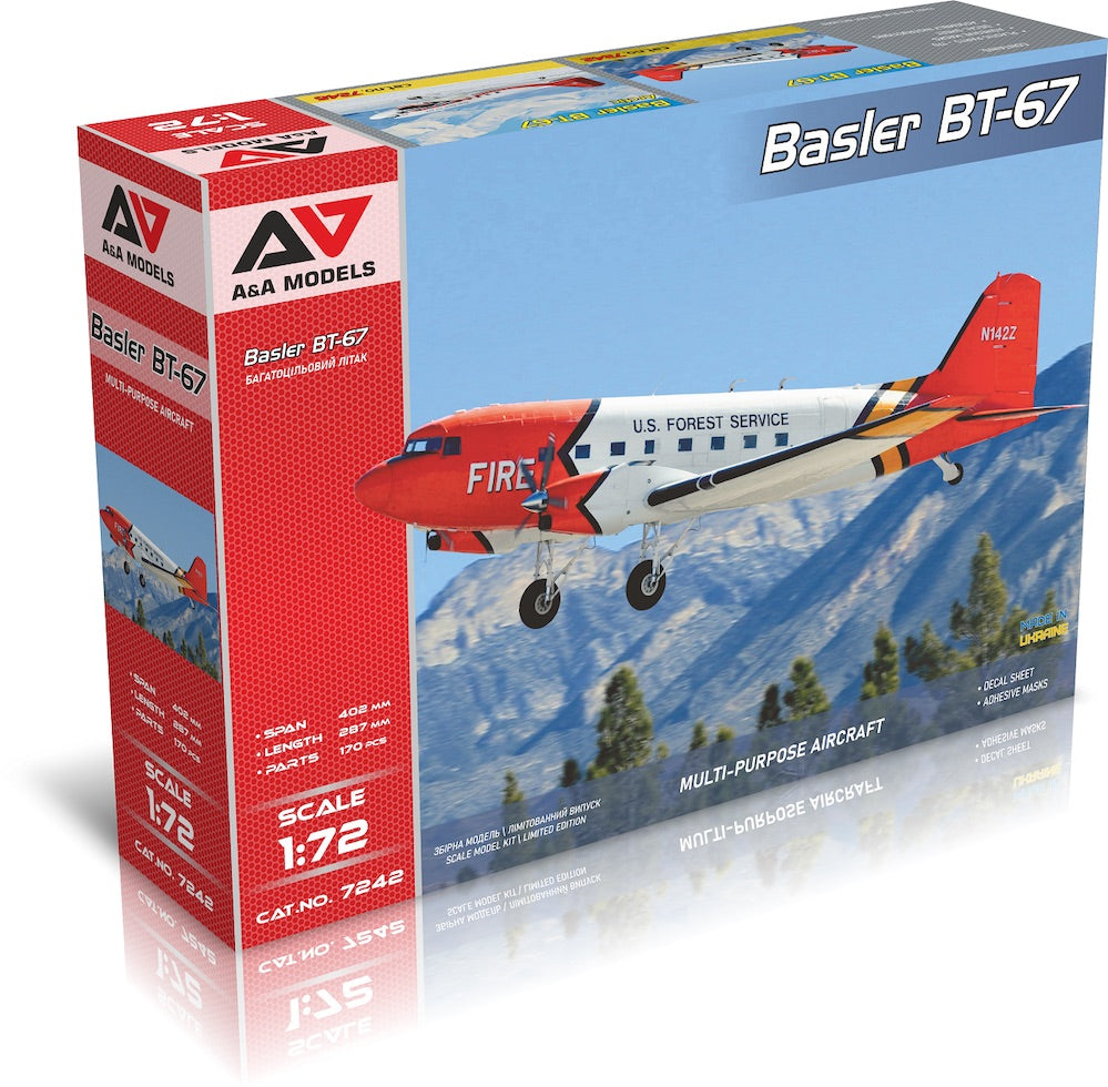 A & A Models 7242 1:72 BT-67 (DC-3) turbo-prop utility aircraft