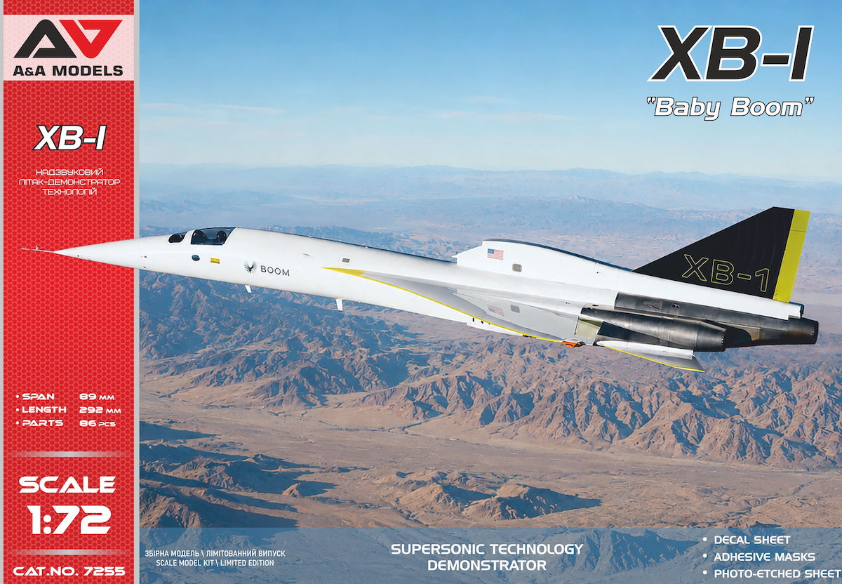 A & A Models 7255 1:72 XB-1 'Baby Boom' supersonic demonstrator
