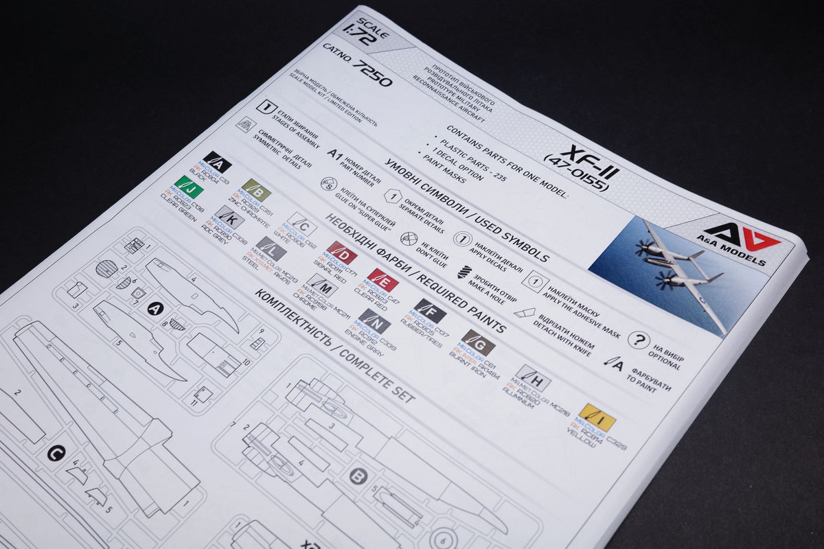 A & A Models 7258 1:72 Hughes XF-11/XR-11 experimental reconnaisance aircraft (#47-0156)