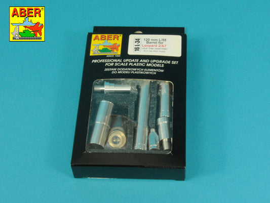 Aber 16L-34 1:16 120 mm L/55 Barrel for German Tank Leopard 2 A7V