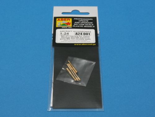 Aber A24001 1:24 Set of 2 Barrels for German 13mm MG.131 Aircraft Machine Guns