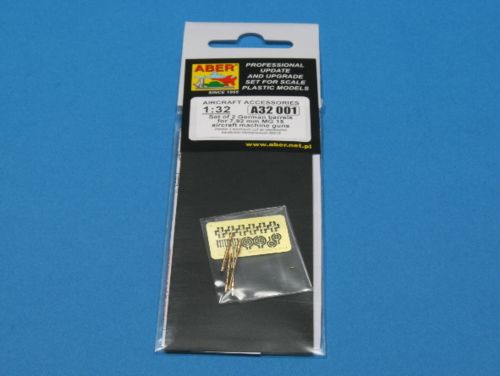 Aber A32001 1:32 Set of 2 Barrels for German 7,92mm MG.15 Aircraft Machine Guns with Etched Parts
