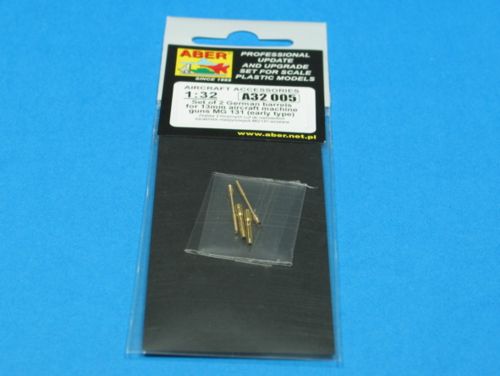 Aber A32005 1:32 Set of 2 German Barrels for 13mm Aircraft Machine Guns MG.131 (Early Type)