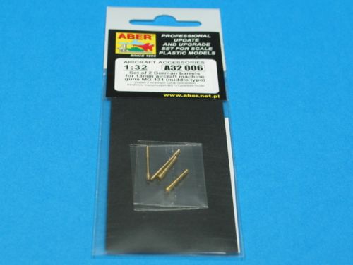 Aber A32006 1:32 Set of 2 German Barrels for 13mm Aircraft Machine Guns MG.131 (Middle Type)