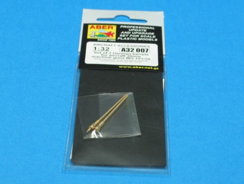 Aber A32007 1:32 Set of 2 German Barrels for Aircraft 20mm Machine Guns MG.151/20