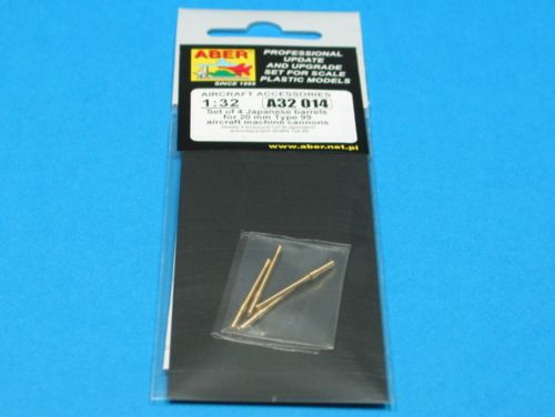 Aber A32014 1:32 Set of 4 Japanese Barrels for 20mm Type 99 Aircraft Machine Cannons