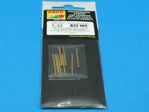 Aber A32109 1:32 Set of 8 turned cal .50 (12,7mm) U.S. Browning M2 Barrels Republic P-47D Thunderbolt