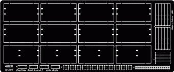 Aber 35A008 1:35 Pz.Kpfw.V Panther Ausf.A/D, Berge-Panther Pz.Kpfw.V Panther side skirts