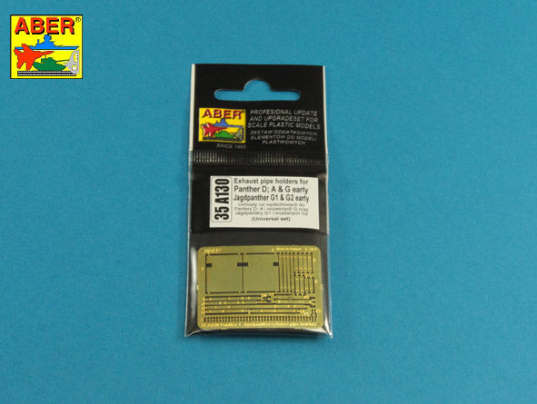 Aber 35A130 1:35 Exhaust Holders for Pz.Kpfw.V Panther Ausf.D/A/G Early & Jagdpanther Ausf.G1 & Ausf.G2 Early