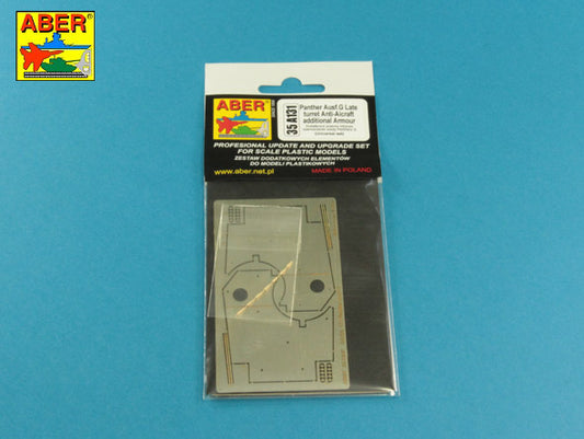 Aber 35A131 1:35 Pz.Kpfw.V Ausf.G Panther Turret Anti-Aircraft Additional Armour