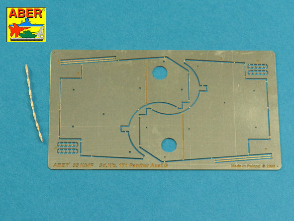 Aber 35A131 1:35 Pz.Kpfw.V Ausf.G Panther Turret Anti-Aircraft Additional Armour