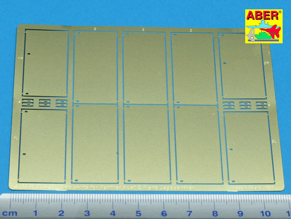 Aber 35A028 1:35 Pz.Kpfw.V Panther Ausf.F/Ausf.G, JagdPanzer Kpfw.V Side Skirts