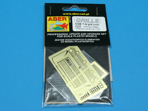 Aber 35G08 1:35 Grilles Covers for Soviet T-34/76 & T-34/86