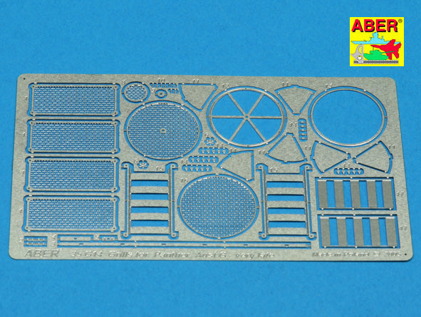 Aber 35G14 1:35 Grilles for Pz.Kpfw.V Panther Ausf.G Late Model Sd.Kfz.171