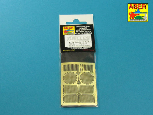 Aber 35G33 1:35 Grilles for Sd.Kfz.171 Panther A