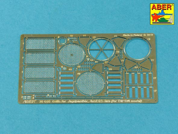 Aber 35G35 1:35 Grilles for Pz.Kpfw.V Ausf.G Panther & Jagdpanther Ausf.G2 Late Models