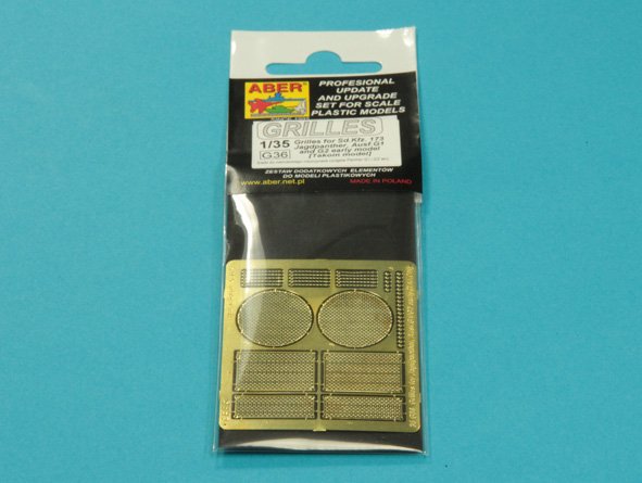 Aber 35G36 1:35 Grilles for Jagdpanther Ausf.G1/Ausf.G2 Early