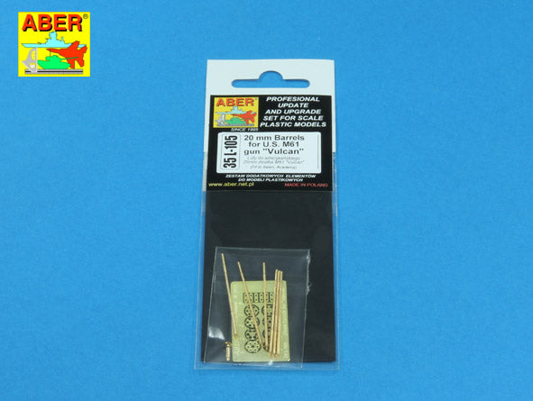 Aber 35L105 1:35 20mm Barrels for U.S. M61 Gun 'Vulcan'