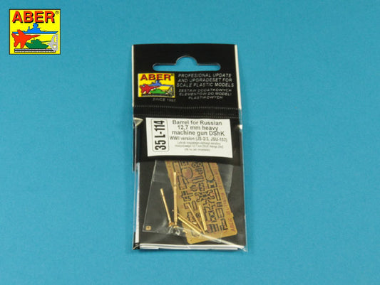 Aber 35L114 1:35 Barrel for Russian 12,7mm Heavy Machine Gun DShK WWII Version