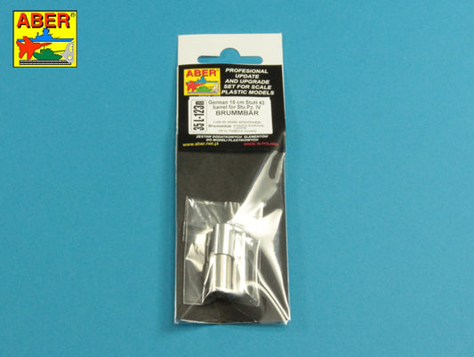 Aber 35L123N 1:35 15cm StuH 43 Barrel for Sd.Kfz.166 Sturmpanzer IV Brummbar Middle/Late