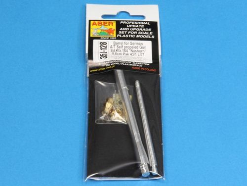 Aber 35L128 1:35 Barrel for German A/T Self Propelled Gun Sd.Kfz.164 Nashorn with 88mm Pak 43/1 L/71