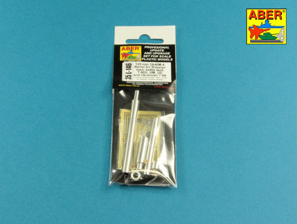 Aber 35L146 1:35 125mm 2A46M-4 Barrel for Soviet T-80U; T-80UM; T-80UD & Ukrainian T-84