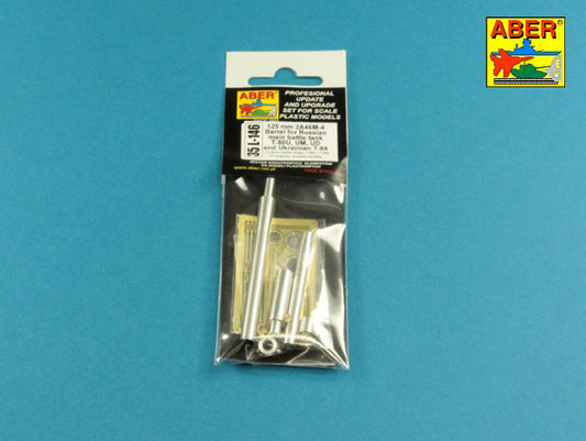 Aber 35L146 1:35 125mm 2A46M-4 Barrel for Soviet T-80U; T-80UM; T-80UD & Ukrainian T-84
